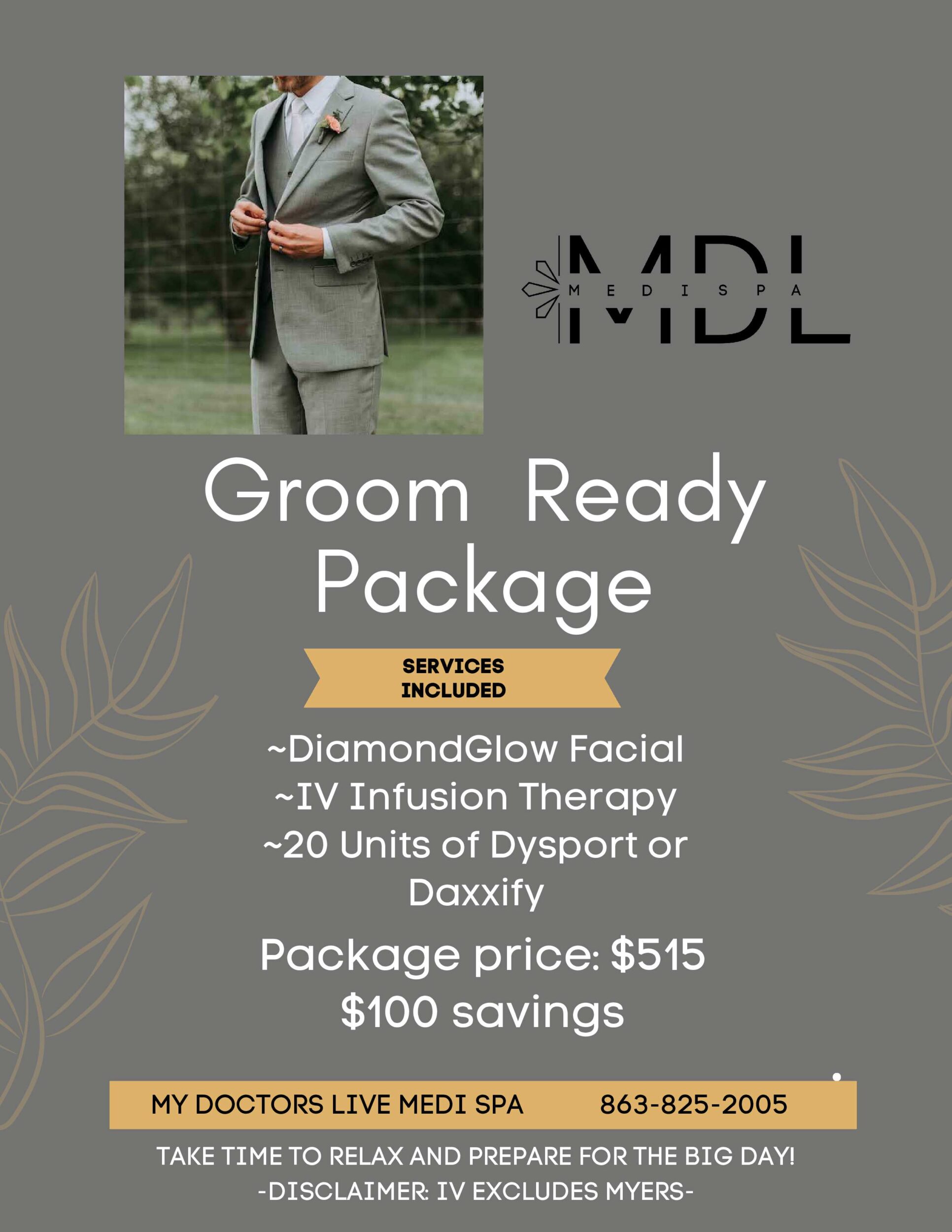 Groom Ready Package 4.25
